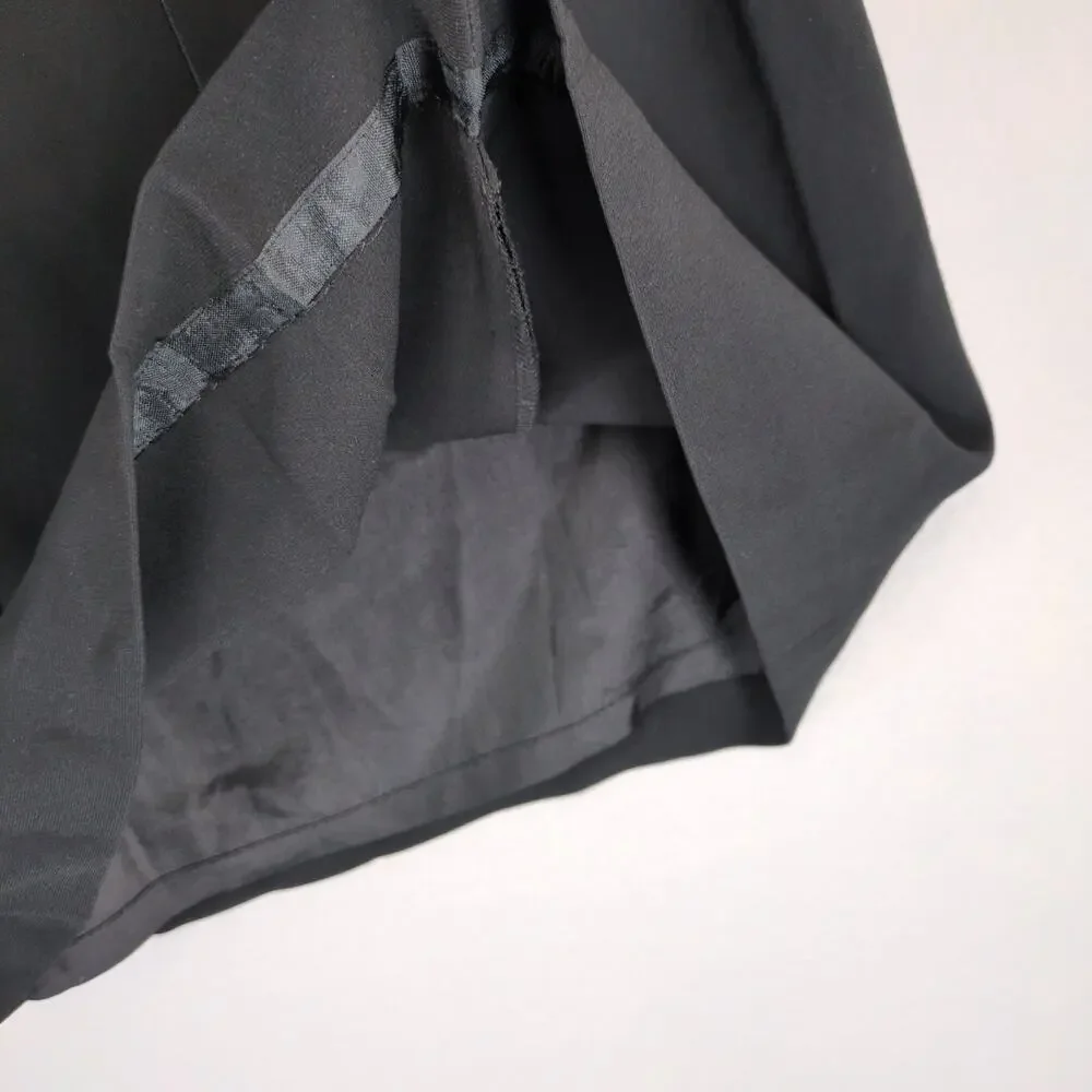 Ann Taylor Skirt, Black Knee Length Size 12 Pleated Classic Career Office‎